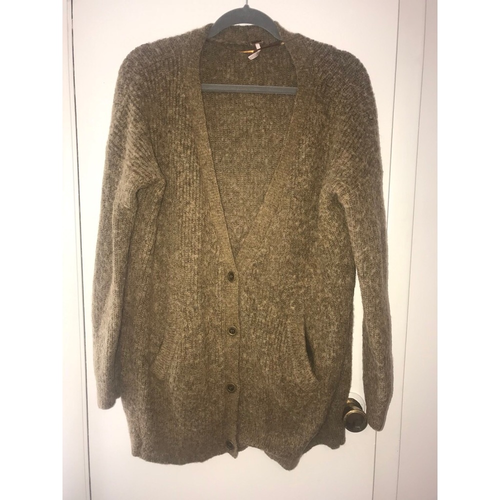 Free people oversized button sweater